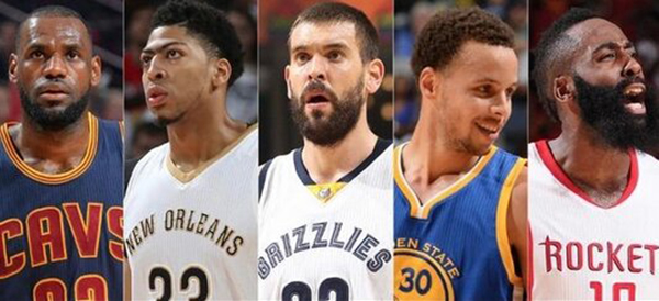 2014-15赛季NBA最佳阵容:巨星闪耀,荣耀时刻