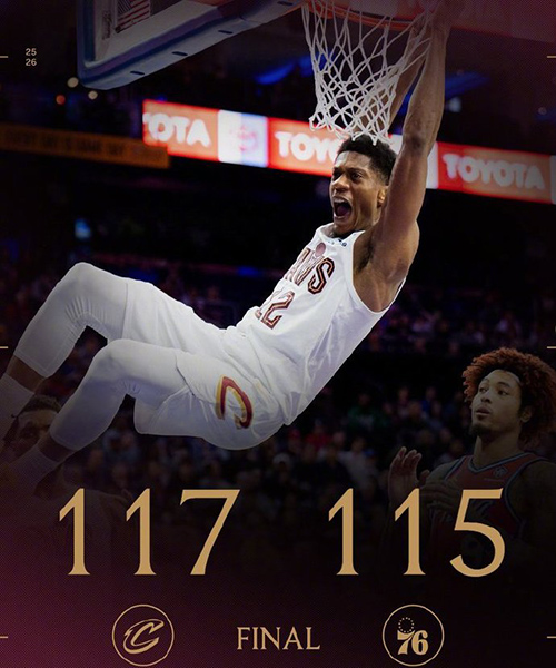 01月17日 NBA常规赛 骑士vs76人 全场录像及集锦