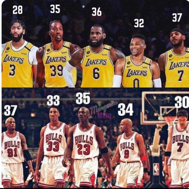 湖人队太老难夺冠？美媒晒98公牛核心年龄！甜瓜：创造自己的故事