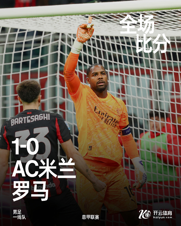 意甲-AC米兰1-0罗马 莱奥助攻帕夫洛维奇制胜